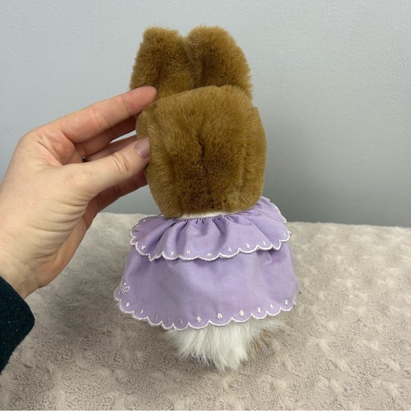 Eden Toys Cottontail Bunny Rabbit Plush Stuffed Animal Beatrix Potter Purple - Picture 6 of 12